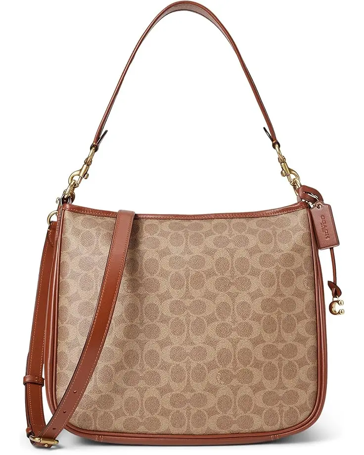 Women's COACH Coated Canvas Signature Cary Shoulder Bag