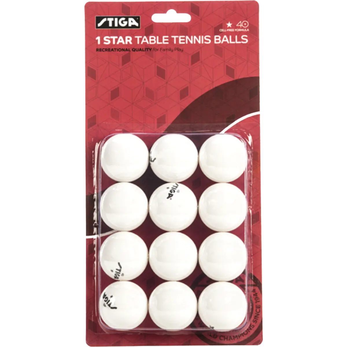 1-Star Table Tennis Balls (12 Pack)