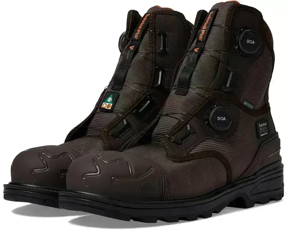 Men's Timberland PRO Magnitude BOA 8 Inch Composite Safety Toe Waterproof Puncture Resistant