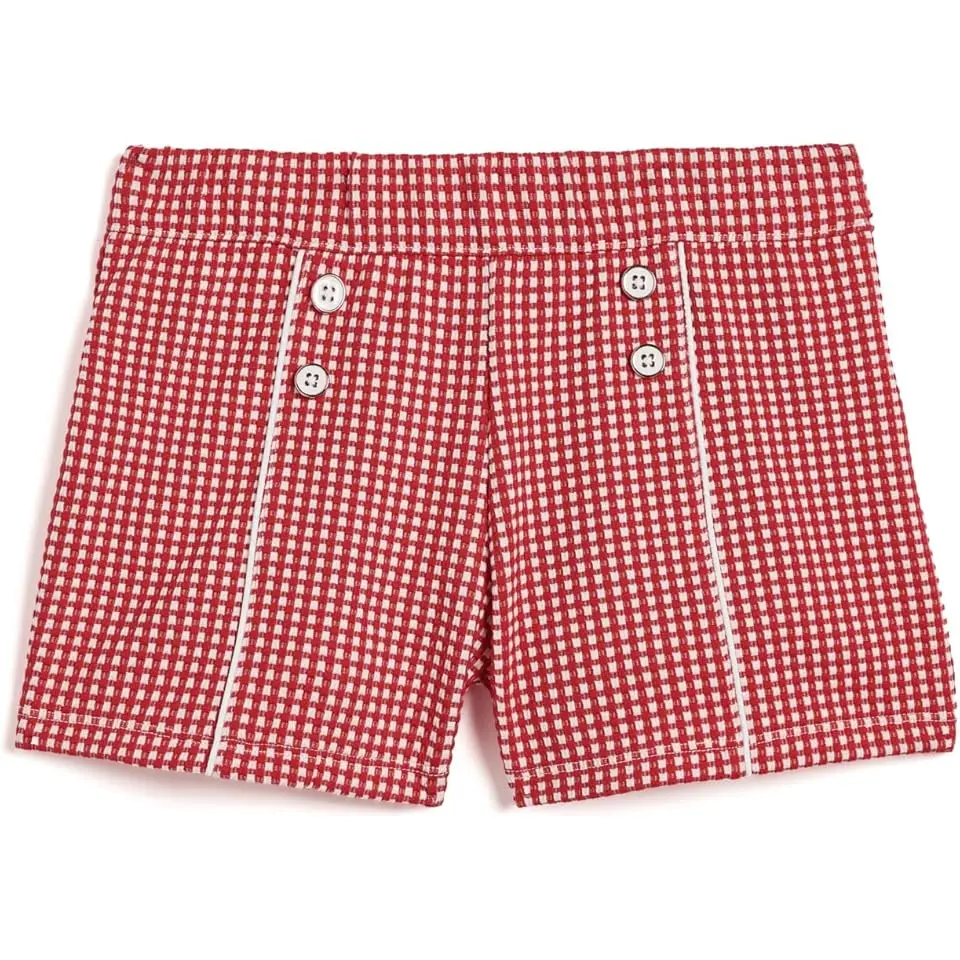 Gingham Jacquard Shorts (Infant/Toddler/Little Kid/Big Kid)