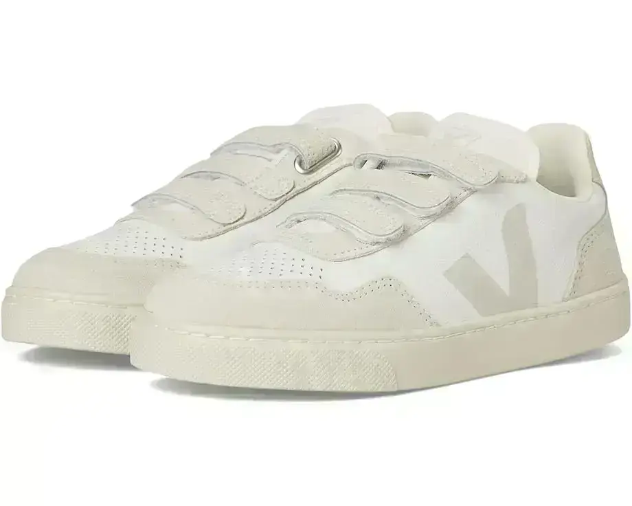 VEJA Kids Small V-90 Origanically Traced Leather (Little Kid/Big Kid)