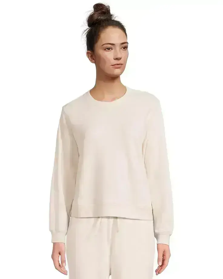 Women's Barefoot Dreams Malibu Collection® Brushed Fleece Pullover
