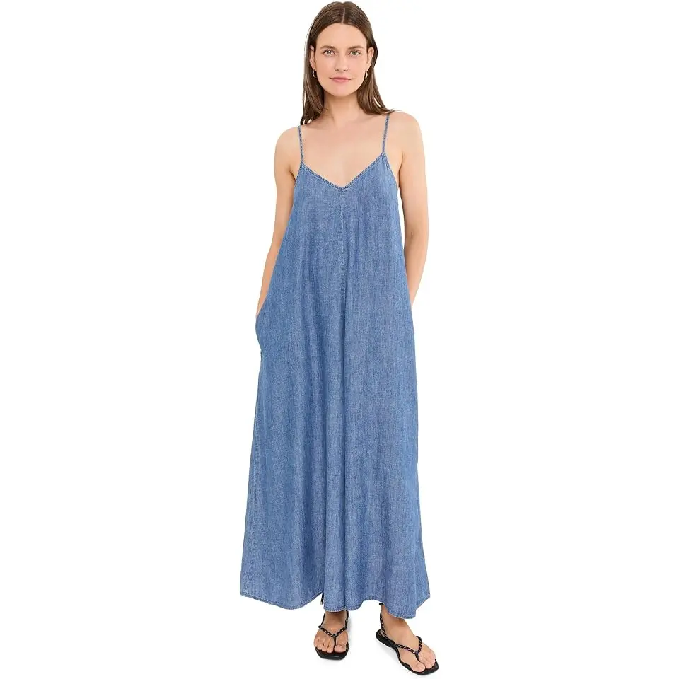 Tried & True Chambray Slip Dress