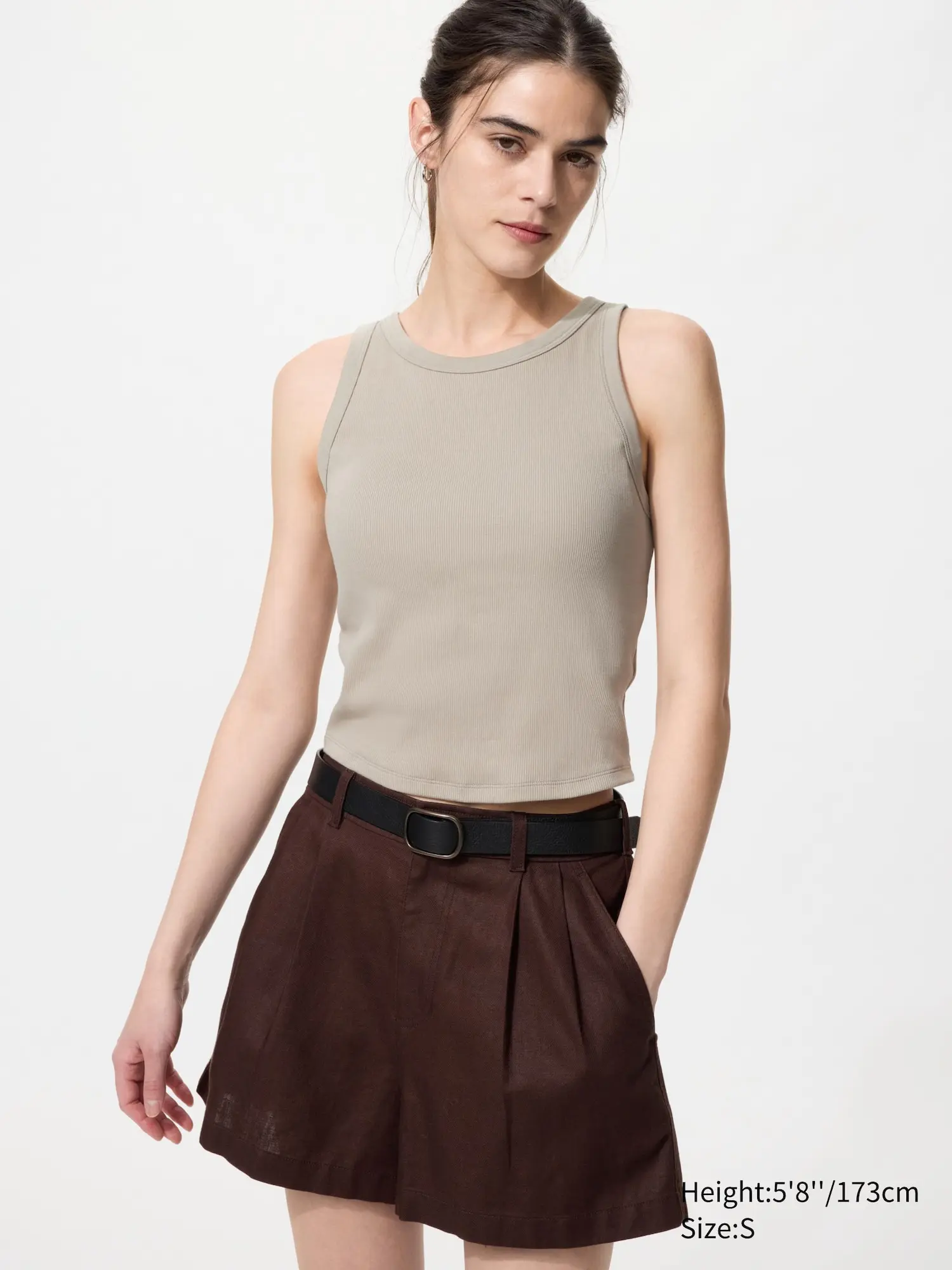 Ribbed Cropped Bra Top