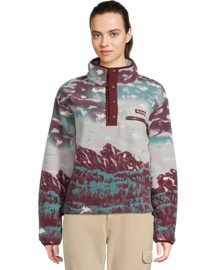 Women's Columbia Helvetia™ II Printed Cropped Half Snap