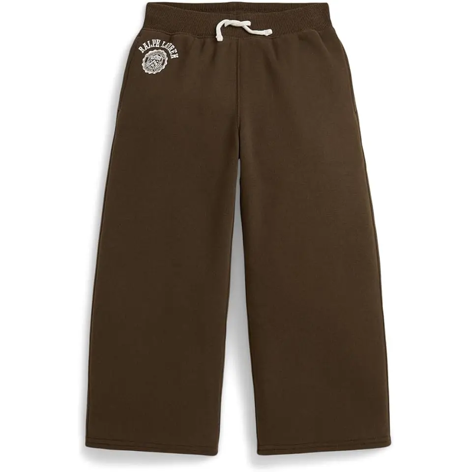 Logo Crest Fleece Wide-Leg Pants (Toddler/Little Kid)