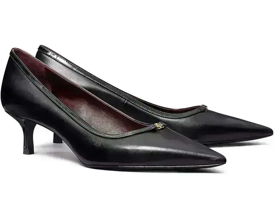 Women's Tory Burch Double T Buckle Kitten Heel Pump 45Mm
