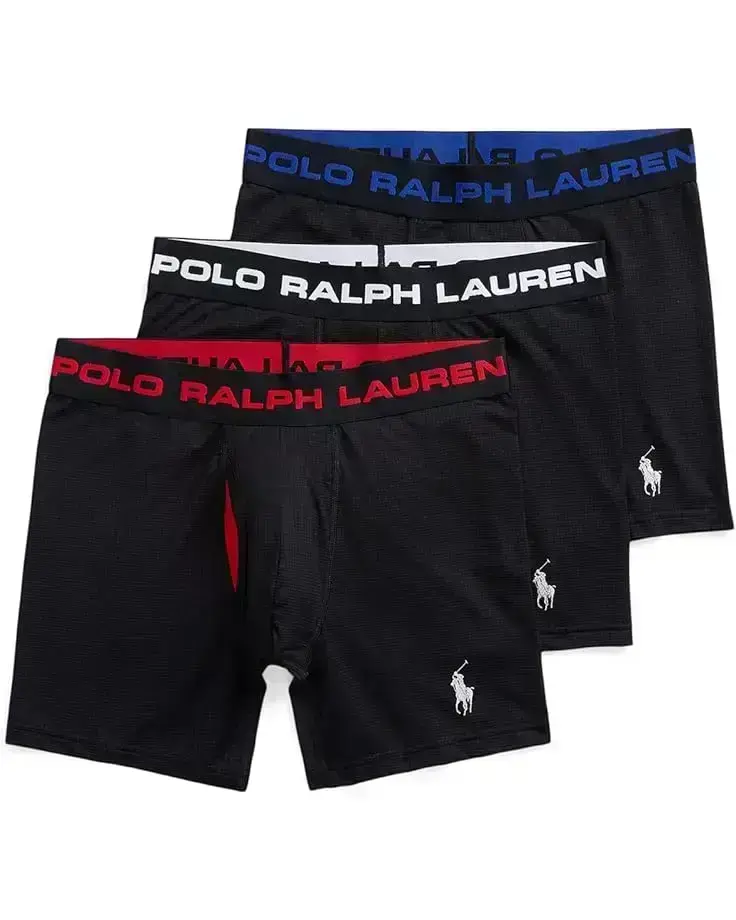 Men's Polo Ralph Lauren 3-Pack Perfect Pouch Boxer Briefs