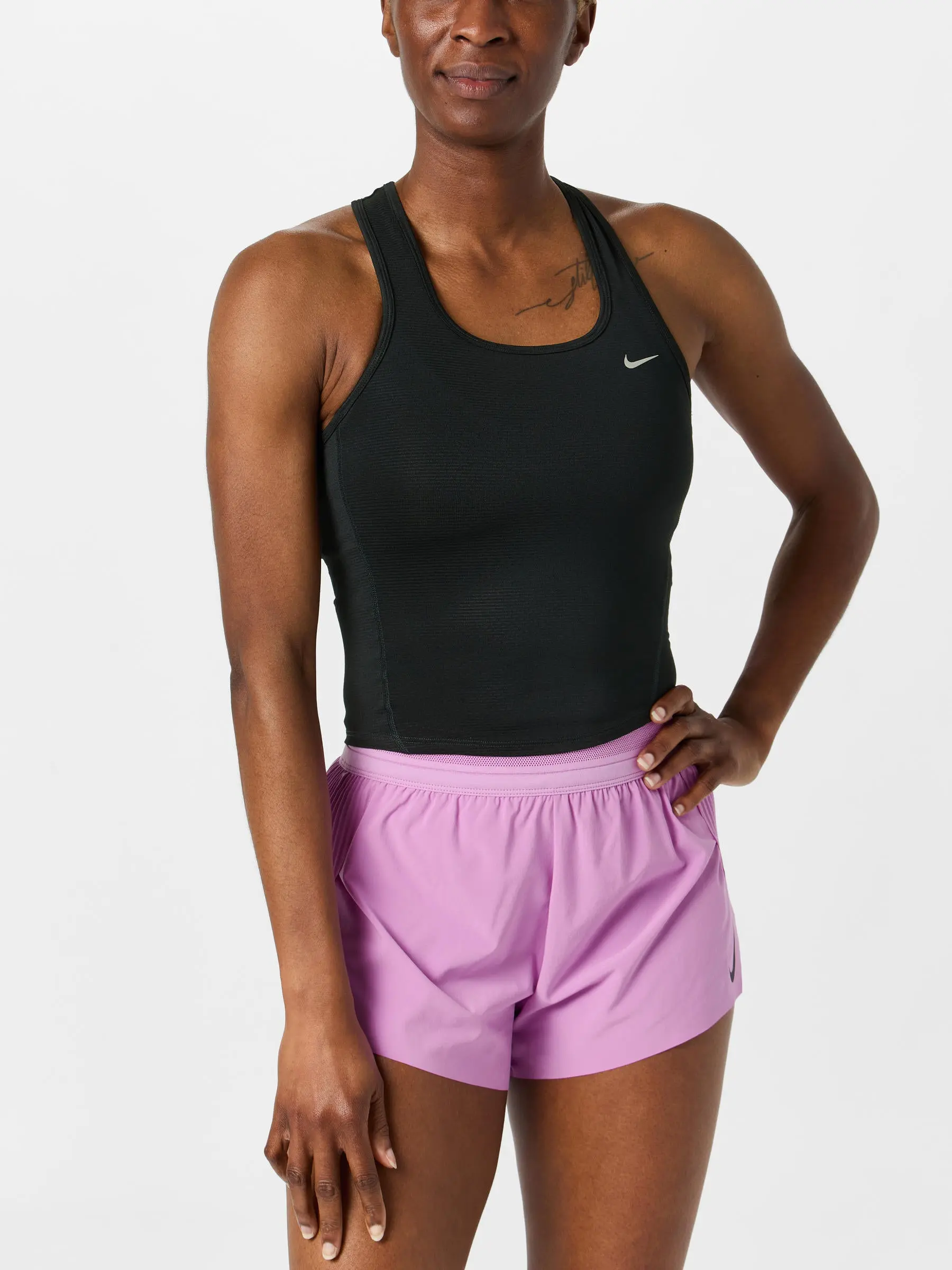 Nike Women's Tempo Dri-FIT Crop Mesh Tank