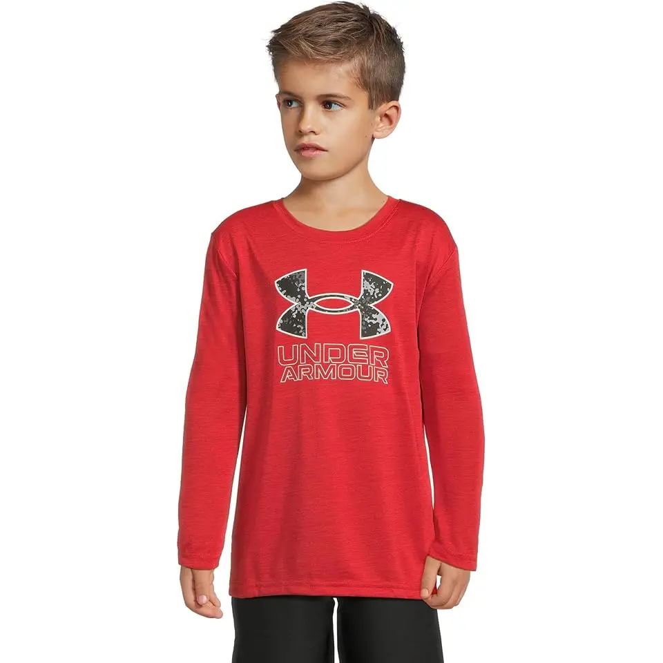 Core Logo Twist Tech Long Sleeve (Little Kid)