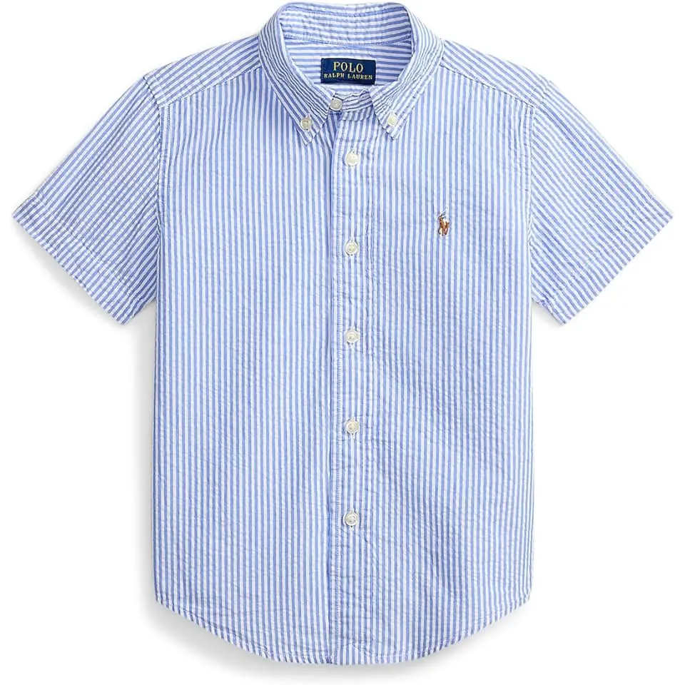 Striped Cotton Seersucker Shirt (Toddler/Little Kid)