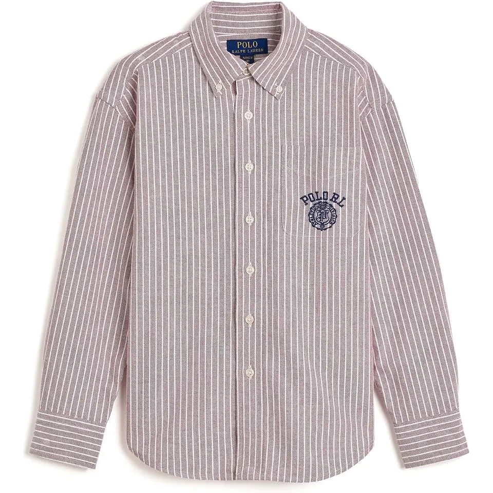Striped Cotton Oxford Shirt (Big Kid)