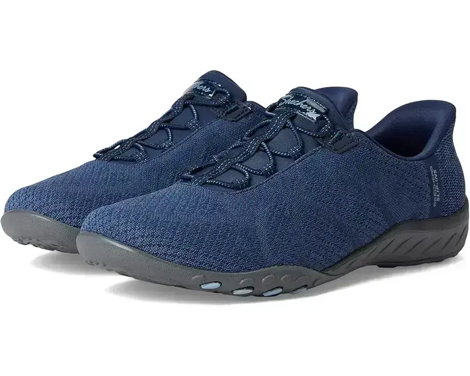 Women's SKECHERS Breathe Easy - Knitty Waves Hands Free Slip-Ins