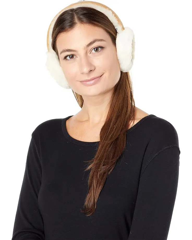 Women's UGG Water Resistant Sheepskin Earmuffs With Embroidered Logo