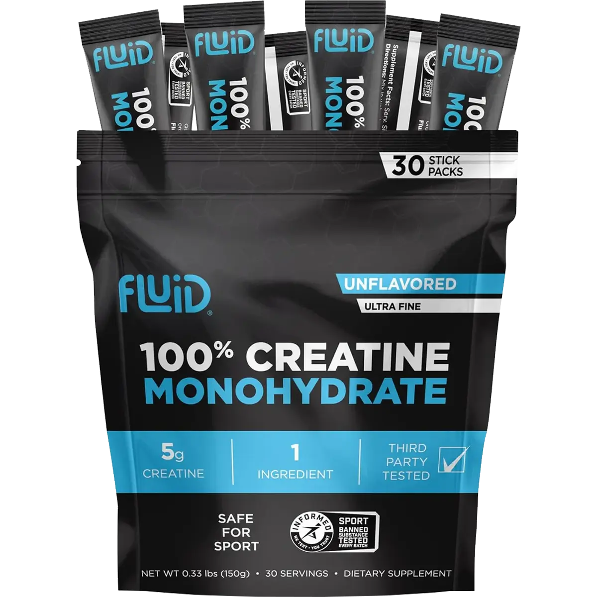 100% Creatine Monohydrate (30 Single Servings)