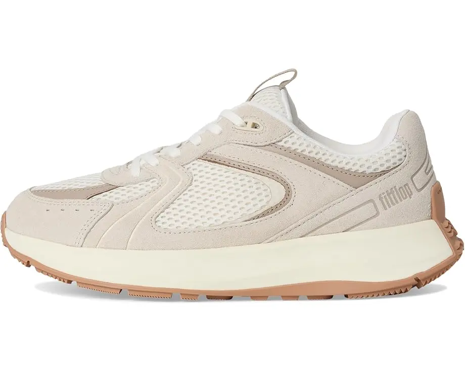 F-Mode Flow Suede/Mesh/Leather Flatform Sneakers