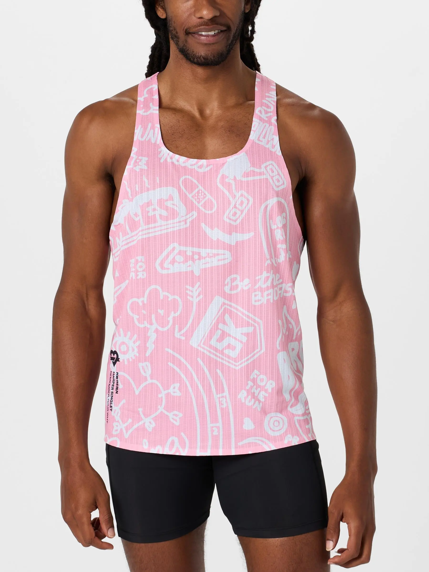 For the Run Men's Harper Sketchpace Singlet