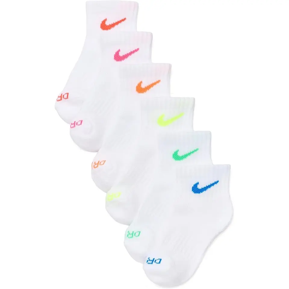 Dri-FIT Performance 6-Pack Basic Ankle Socks (Little Kid)