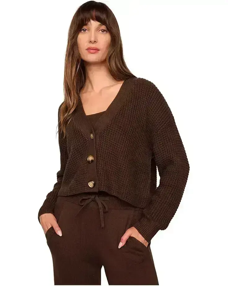Recycled Sweater Cropped Cardigan