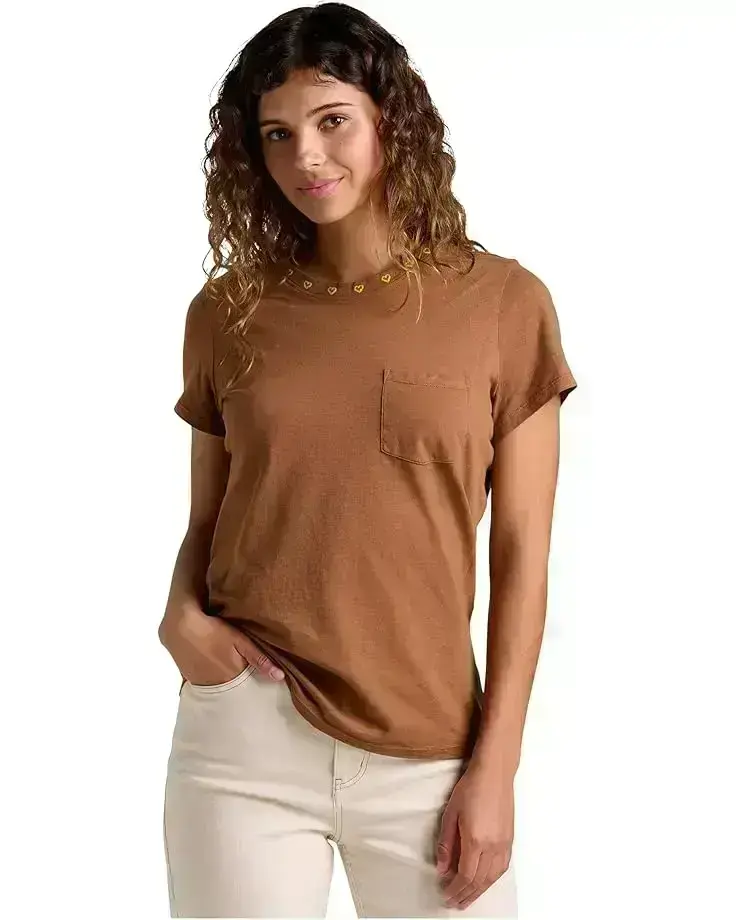 Women's Toad&Co Primo Short Sleeve Crew Embroidered