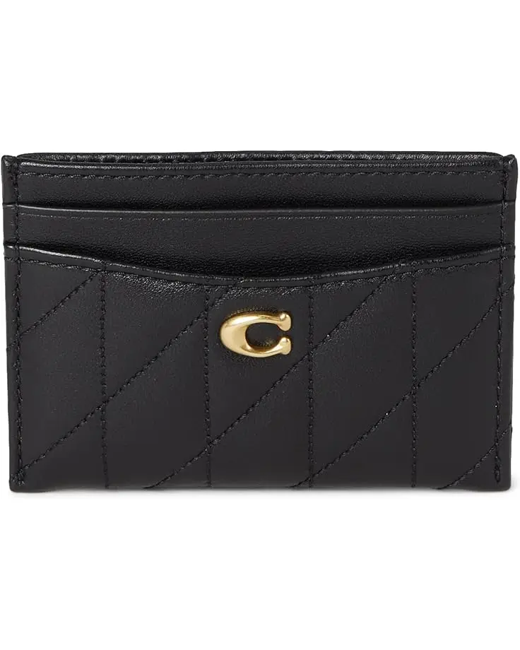 Women's COACH Card Case With Pillow Quilting