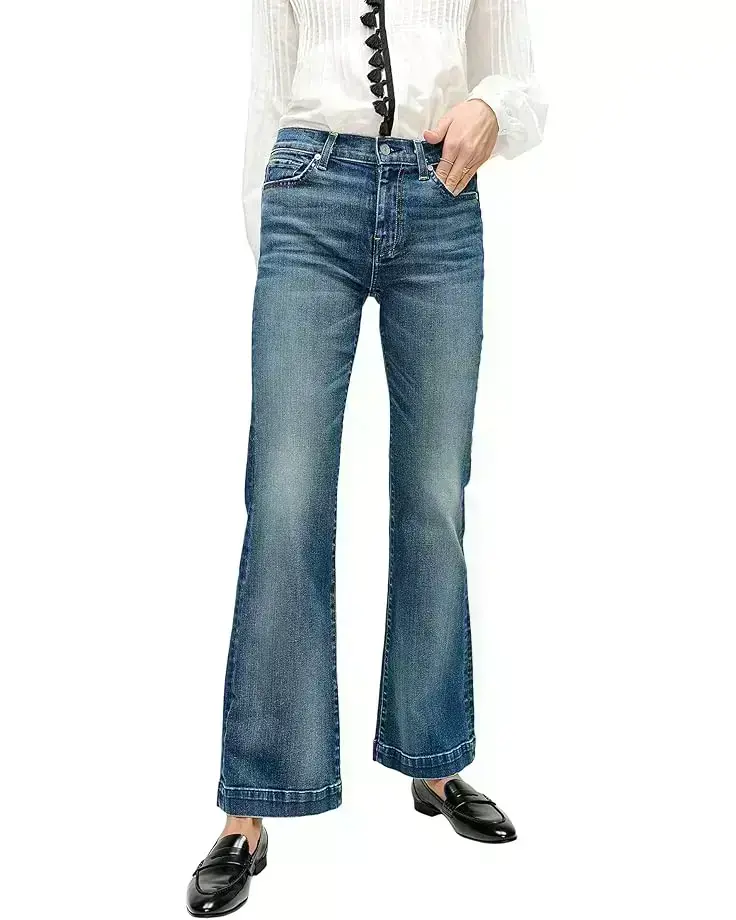 Women's 7 For All Mankind Tailorless Dojo in Distressed Authentic Light