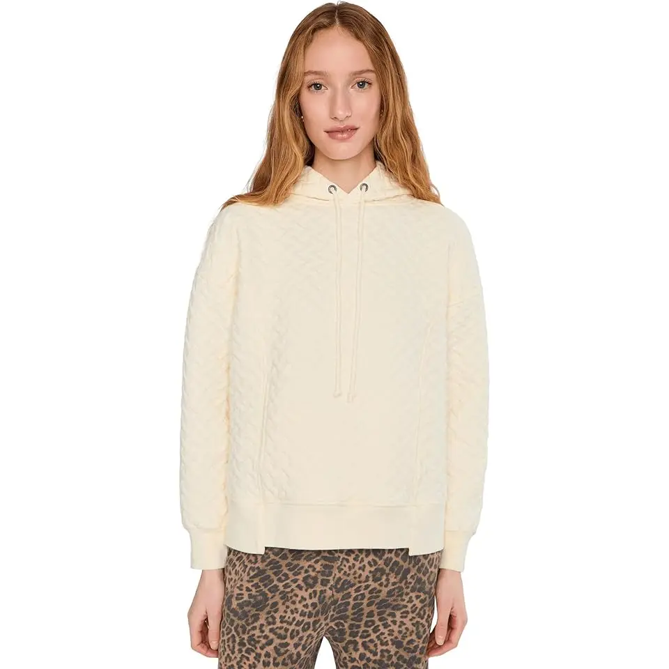 Quilte, Long Sleeve Oversized Step Hem Hoodie