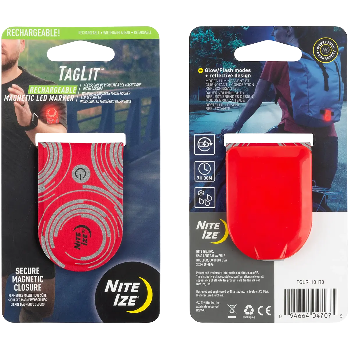 Rechargeable Magnetic LED Marker Red