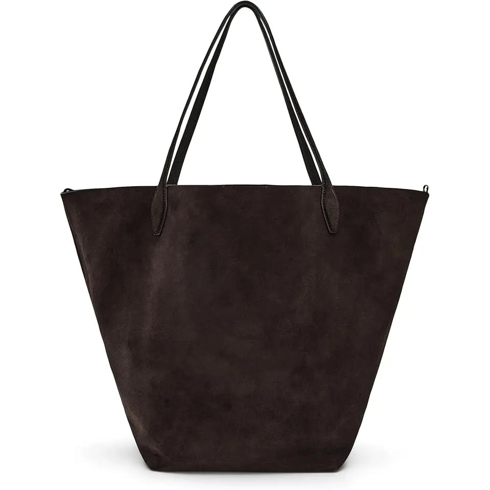 The Oversized Shopper Tote in Suede