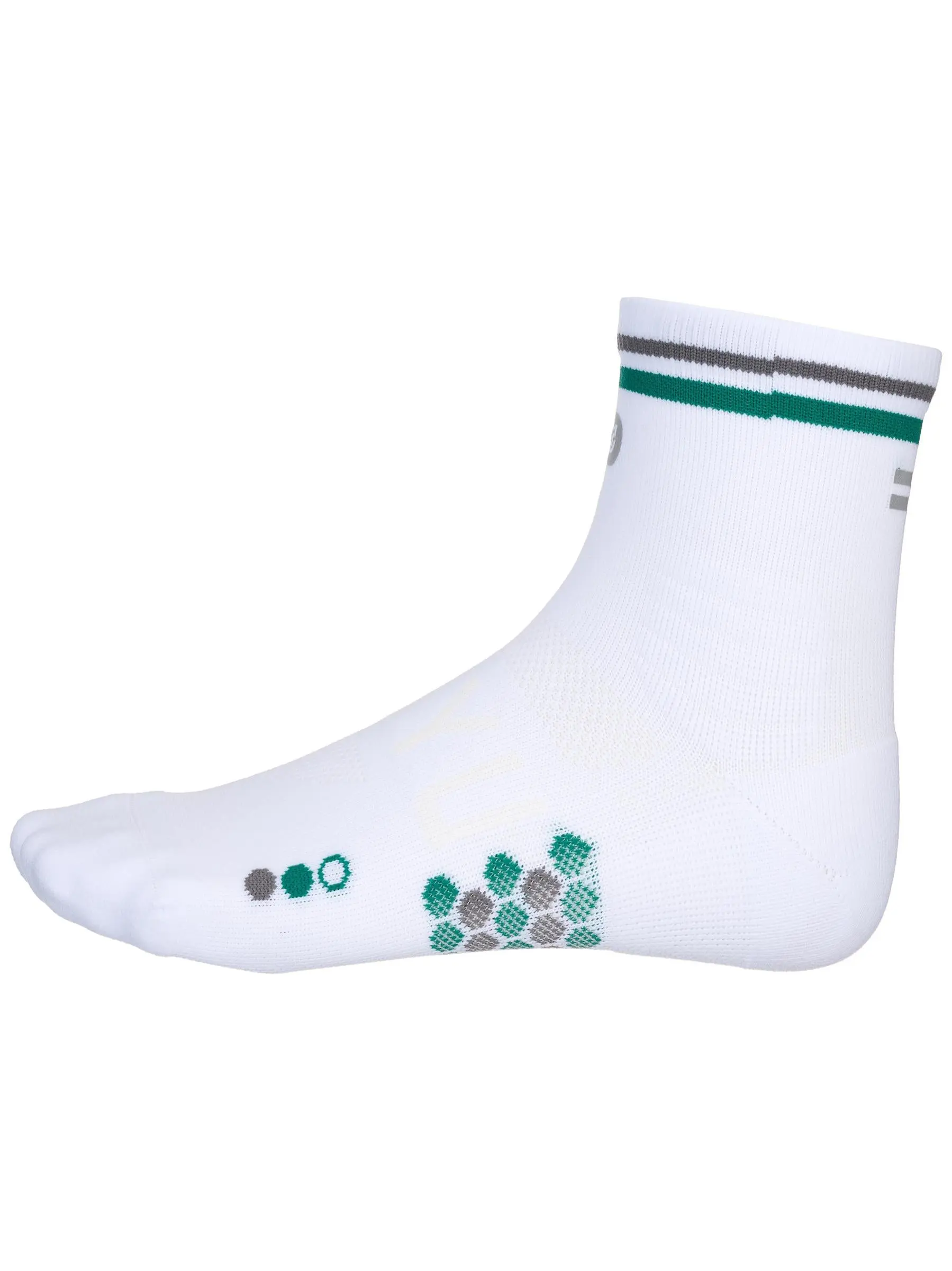 SHYU Racing Quarter Crew Socks White/Teal/Carbon