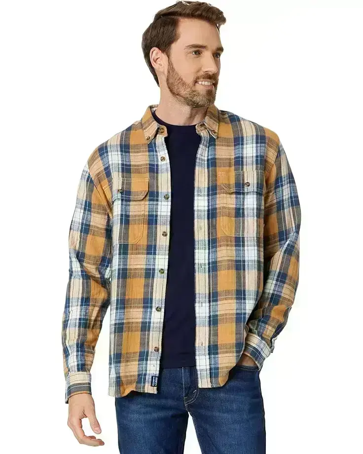 Men's L.L.Bean 1912 Field Flannel Shirt Slightly Fitted Plaid