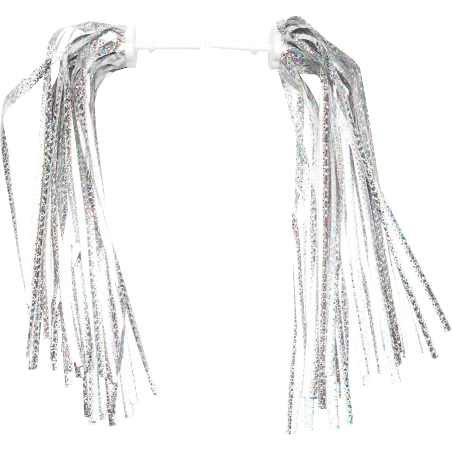 Kid's Bike Streamers - Silver/Platinum