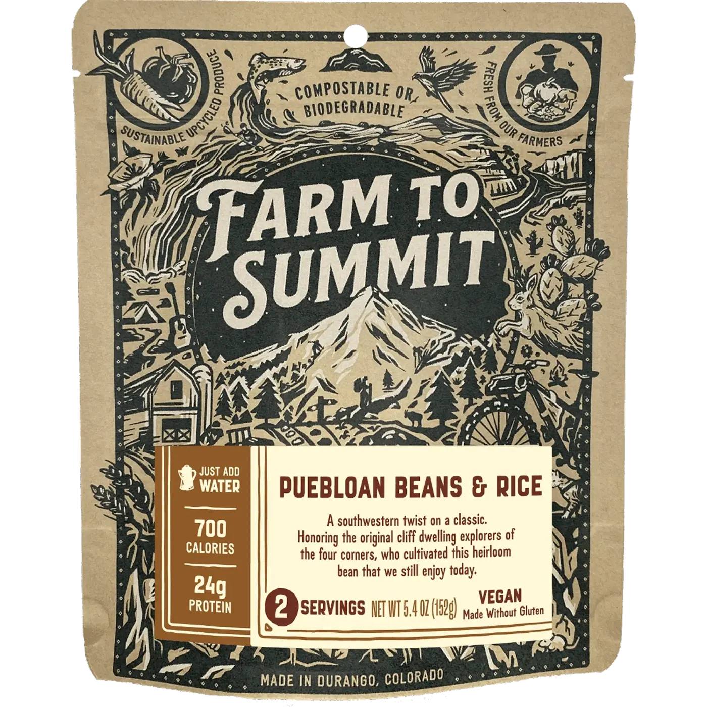 Puebloan Beans & Rice (2 Servings)