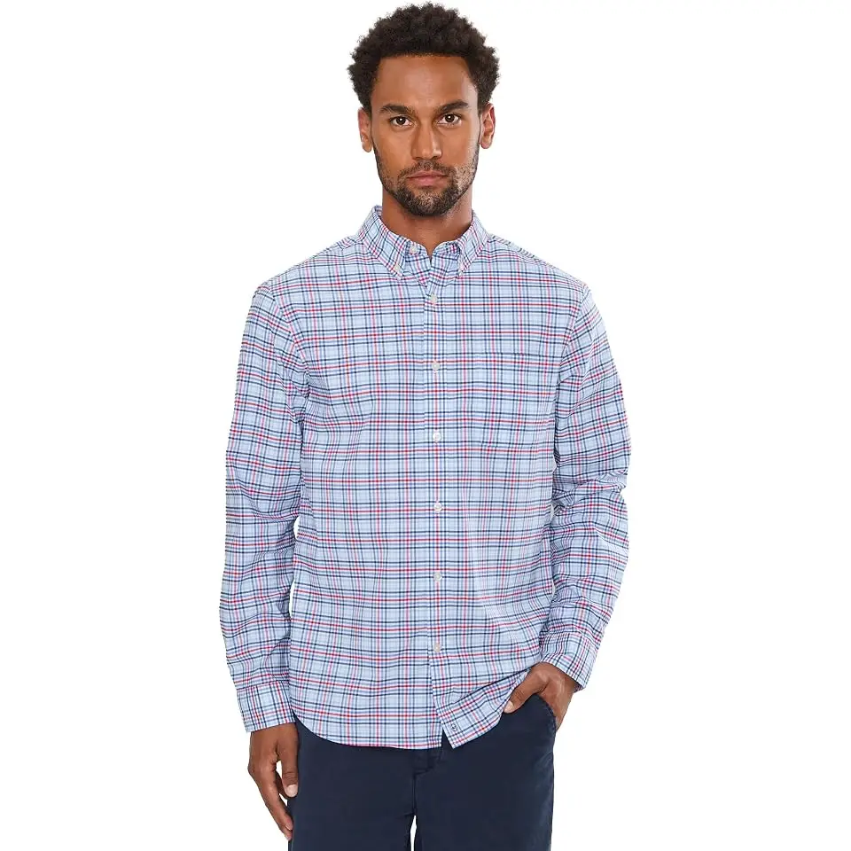 Tiki Torch Plaid Performance Cotton Shirt