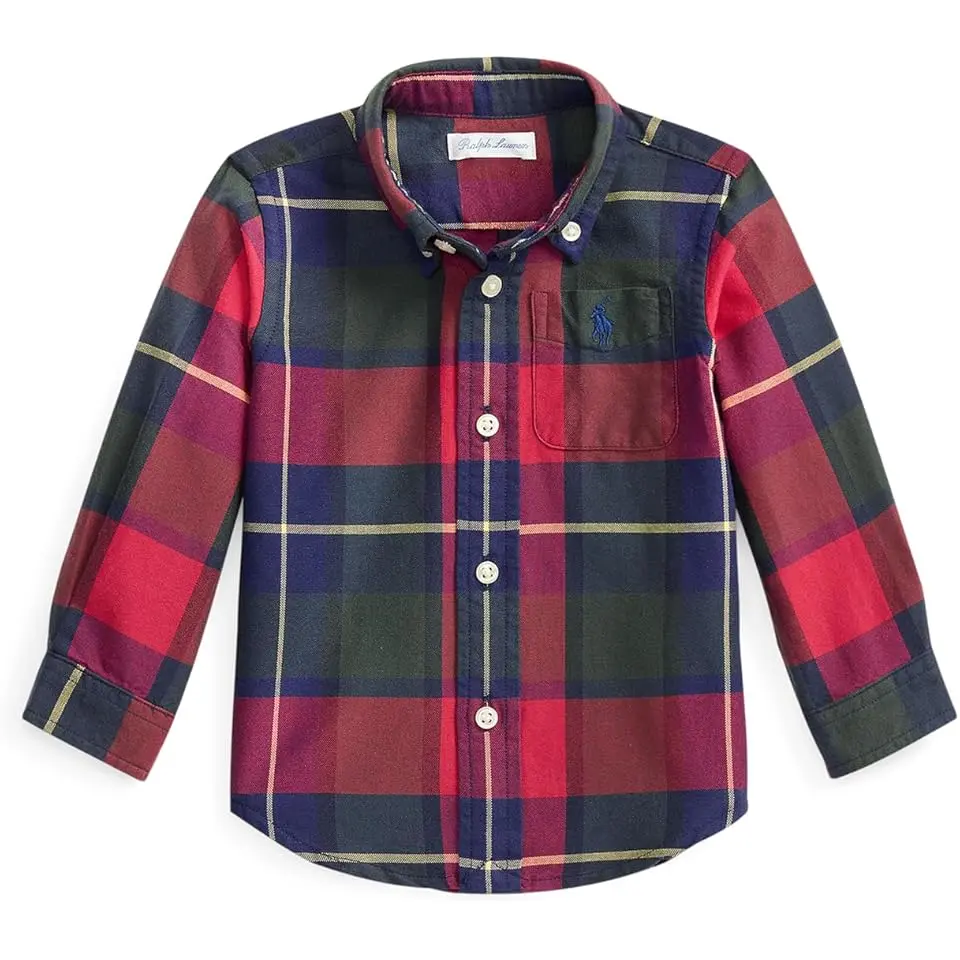 Plaid Cotton Oxford Shirt (Infant)