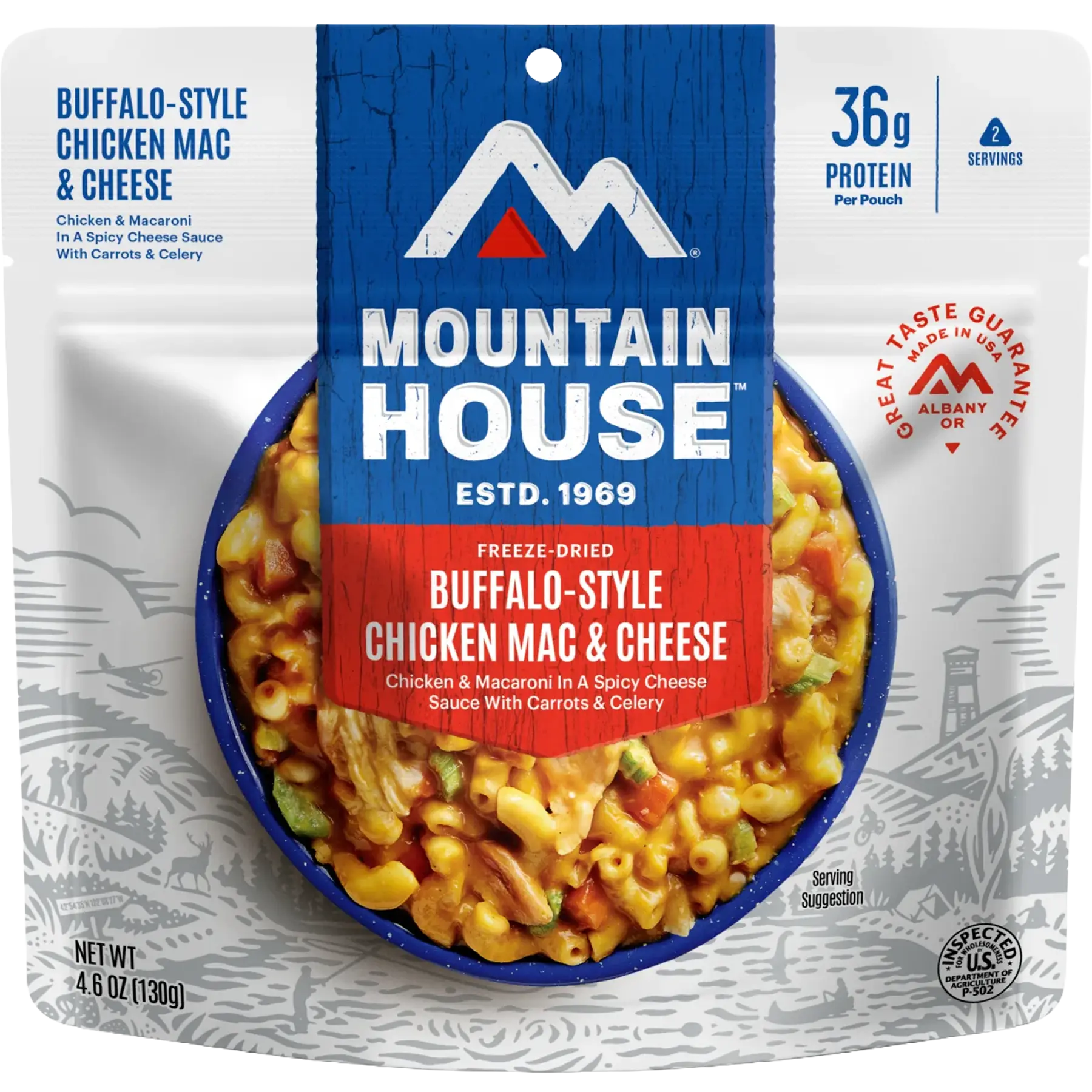 Buffalo-Style Chicken Mac & Cheese (2 Servings)