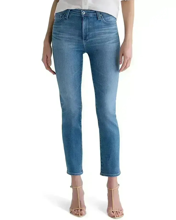 Women's AG Jeans Prima Low Rise Cigarette Ankle Jeans in Atlantis