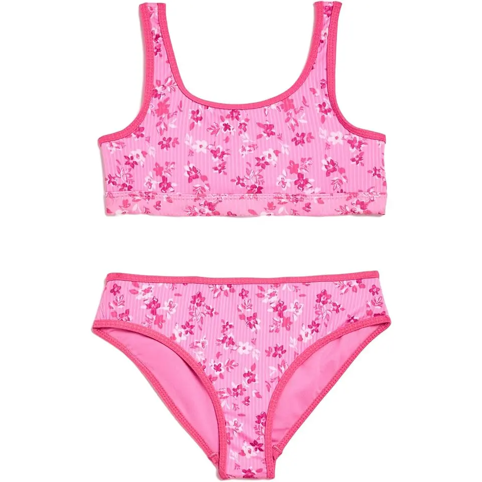 Scoop Neck Two-Piece Swimsuit (Big Kids)
