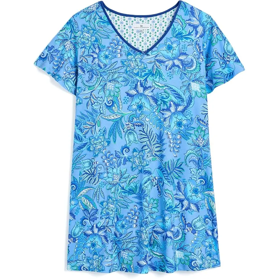 Plus Size Flutter Sleeve Sleepdress