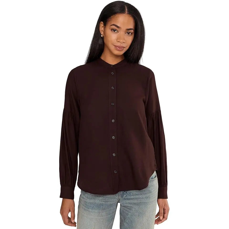 Carmen Shirt - Cotton Modal Heather Flannel