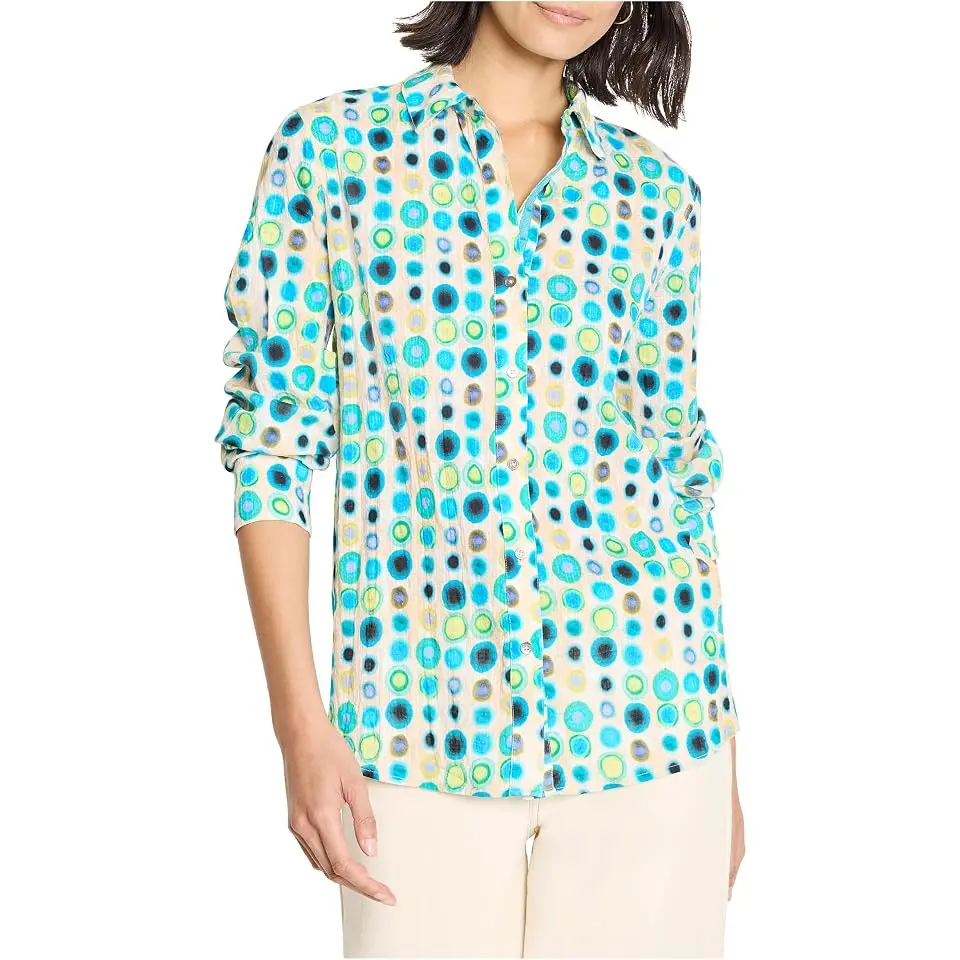 Bright Spot Cotton Crinkle Shirt