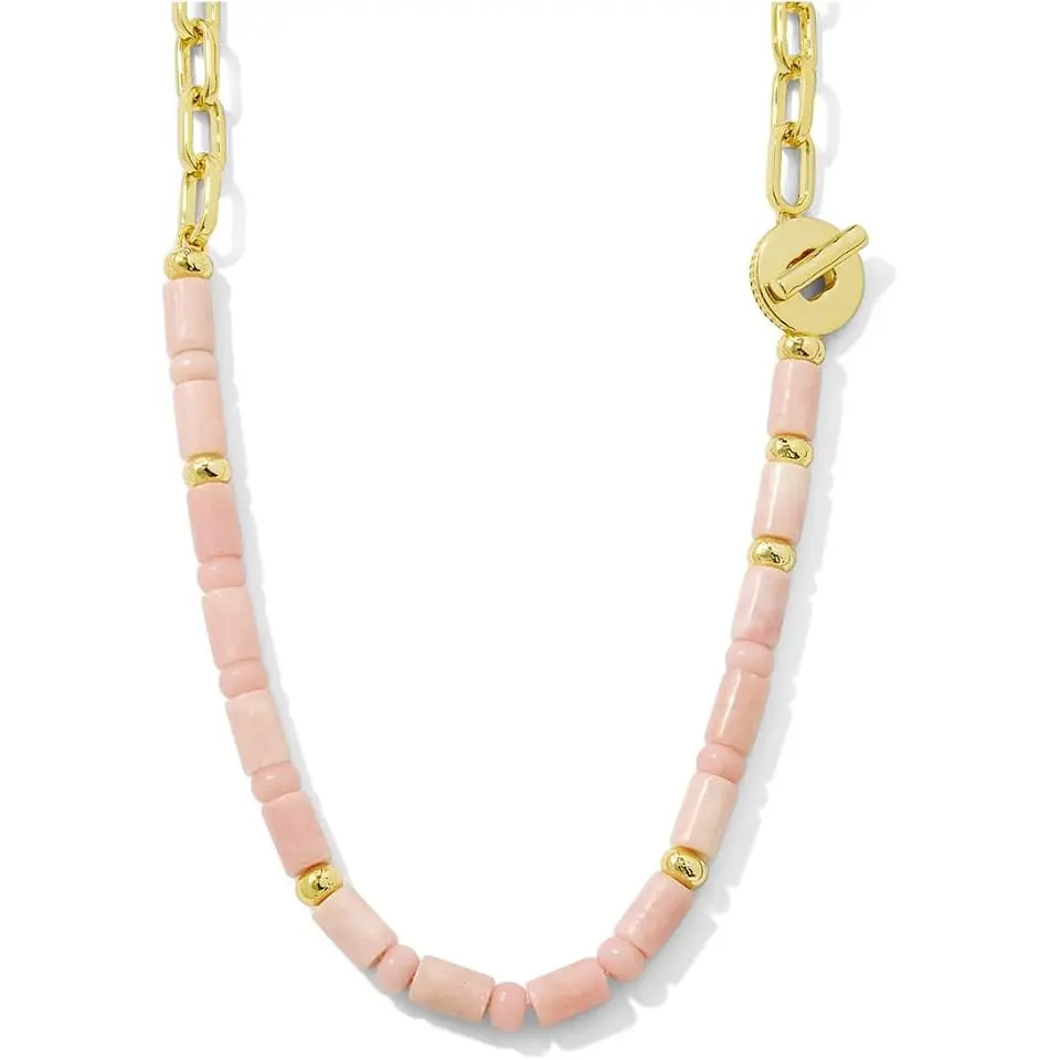 Lindsey Beaded Half Chain Necklace