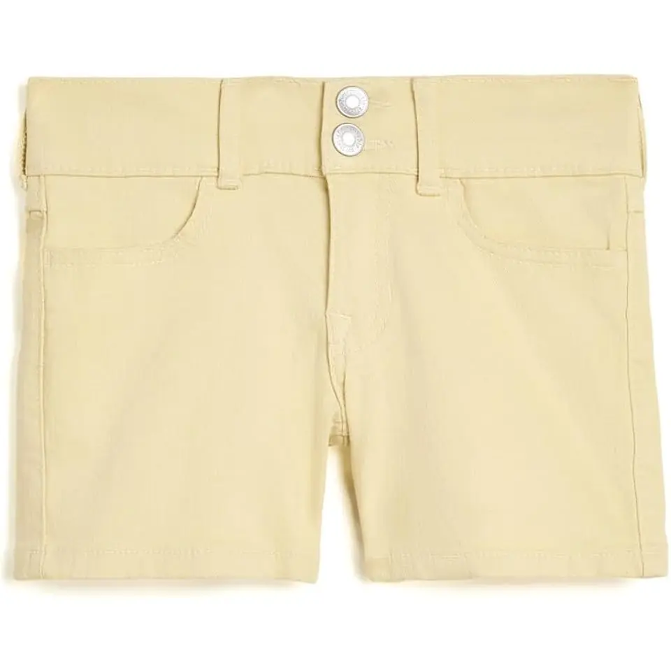 Low-Rise Midi Color Twill Shorts (Big Kids)