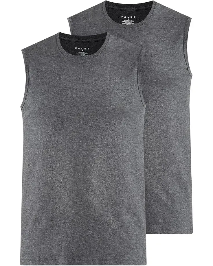 Men's Falke Daily Comfort Crew Neck Muscle Shirt 2-Pack