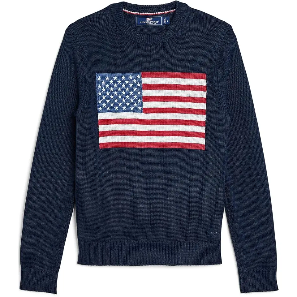 American Flag Crew Neck (Toddler/Little Kid/Big Kid)