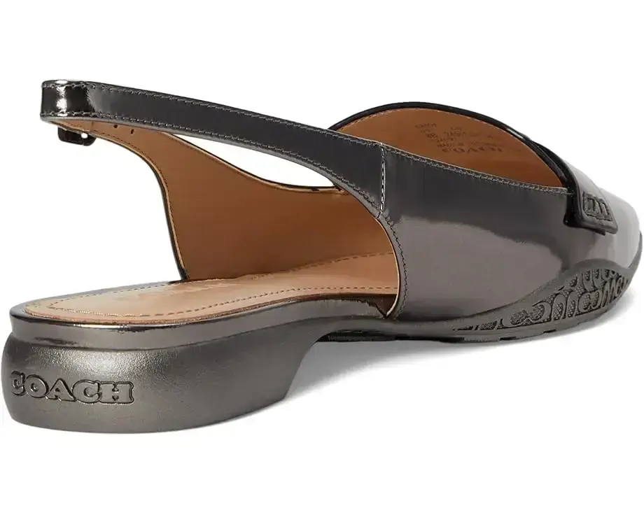 Women's COACH Carrie Metallic Leather Skimmer