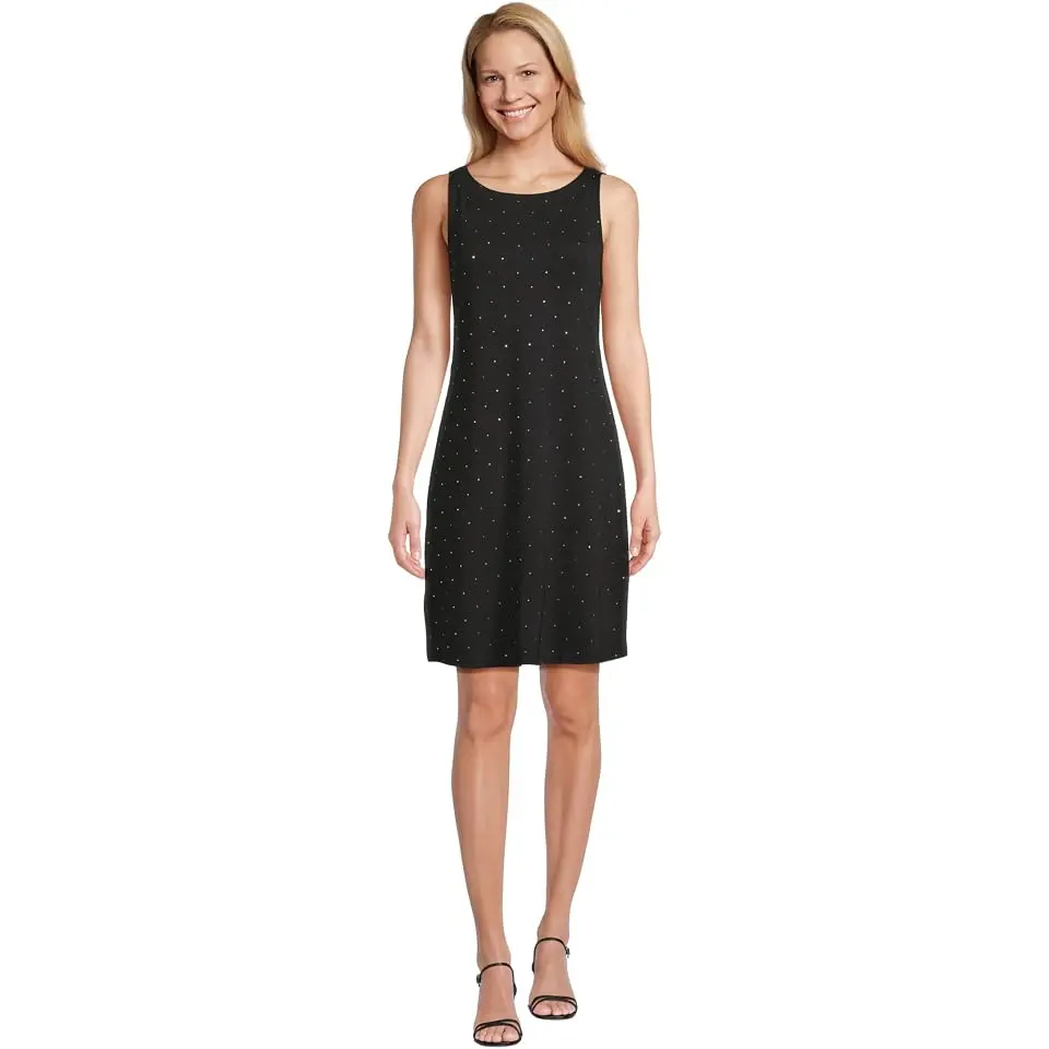 Darcy Jeweled Sleeveless Sheath Dress