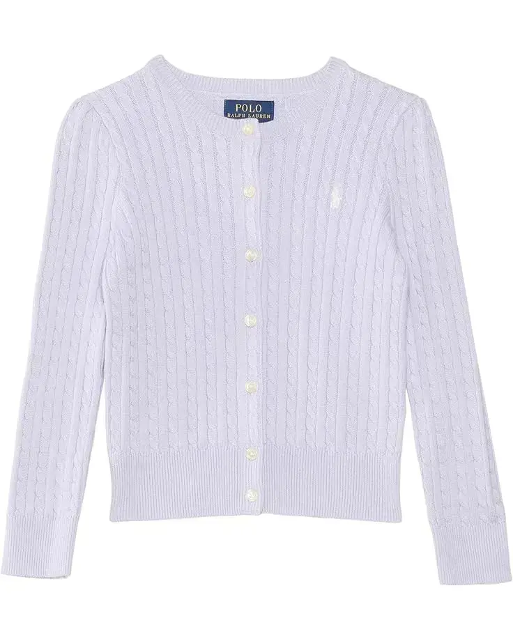 Polo Ralph Lauren Kids Mini-Cable Cotton Cardigan (Big Kid)