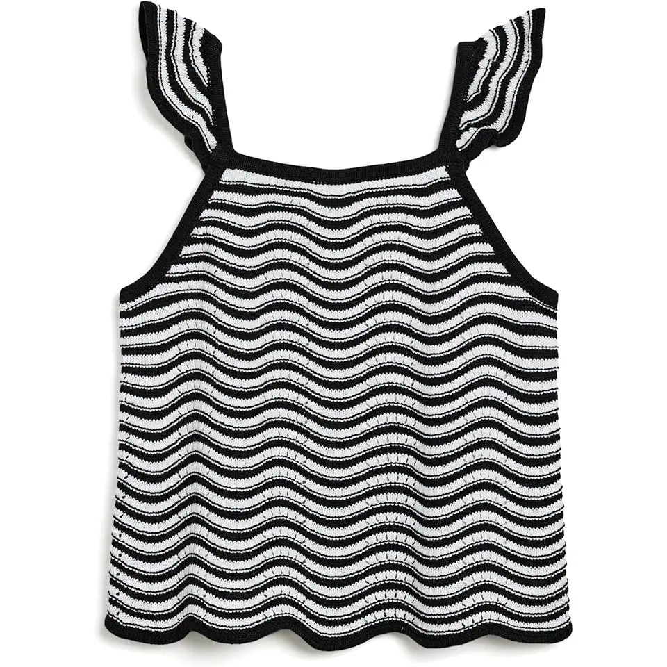 Stripe Scallop Sweater Top (Toddler/Little Kid/Big Kid)