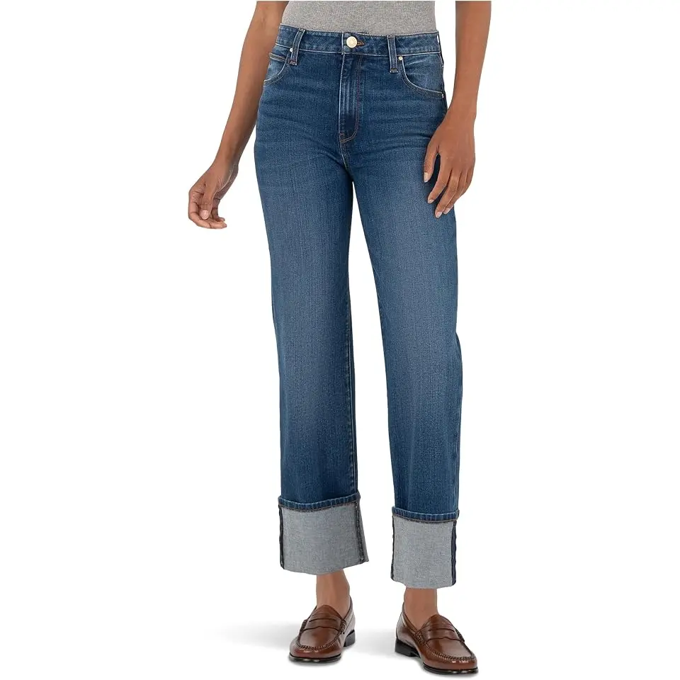 Sienna High-rise Straight Leg-roll Up 5"